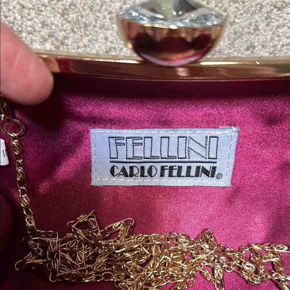 Fellini Carlo Fellini Elegant Glitter Clutch in Rose Gold - Picture 4 of 4